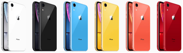iPhone XRのカラー