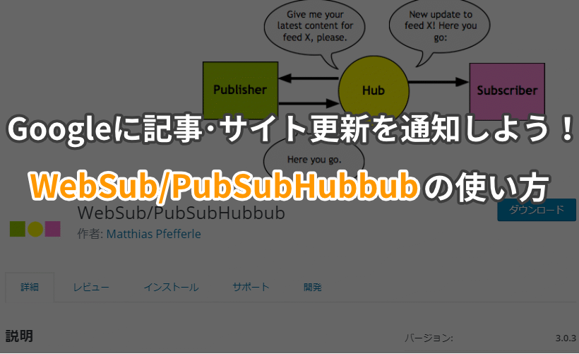 Googleに記事･サイト更新を通知しよう！WebSub/PubSubHubbubの使い方